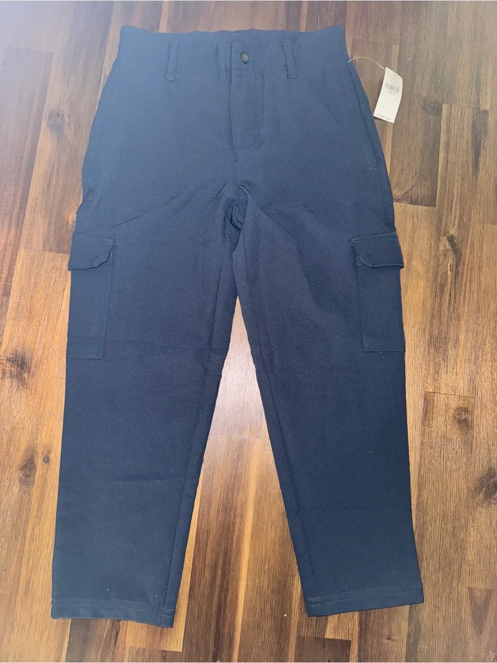 NWT Old Navy Active Boys Navy Stretch Tech Cargo Pants School Uniform Size 6-7